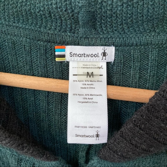 Smartwool Ripple Creek Hooded Sweater Cape Poncho - Picture 3 of 7